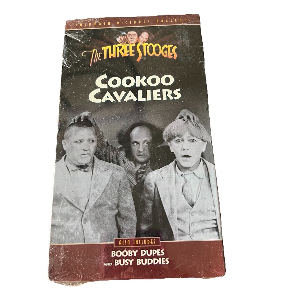 The Three Stooges Cookoo Cavaliers VHS Vintage Classic New Sealed 1993 - Picture 1 of 3